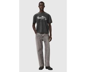 AllSaints Sun City Ss Crew Washed Black size L | Basic T-Shirts Outlet | Men | Black L