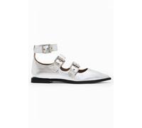 AllSaints Susan Buckle Shoe Silver size 40 | Ballerinas Outlet | Women | Gray 40