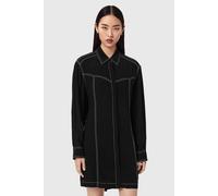 AllSaints Tala Shirt Dress Black size 8 | Shirt Dresses Outlet | Women | Black