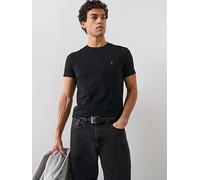 AllSaints Tonic Crew Neck Slim Fit & T-Shirt, Black, Size S, Men Black