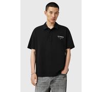 AllSaints Underground Ss Polo Jet Black size XL | Poloshirts Outlet | Men | Black XL