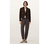 AllSaints Val Tencel Trouser Dark Brown size 10 | Cargo pants Outlet | Women | Brown 10
