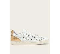 AllSaints Velma Woven Sneakers, White, Size 4, Women White