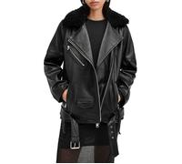 AllSaints Vendra Nz Biker Black size S | Leather Jackets Outlet | Women | Black S