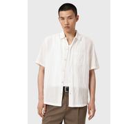 AllSaints Walton Ss Shirt Off White size L | Formal Shirts Outlet | Men | White L