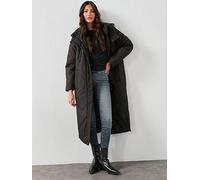 AllSaints Winnie Puffer Coat, Black, Size S, Women Black