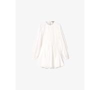Allsaints Womens Allsaints Chia Leopard-Print Cotton-Blend Mini Dress White 10/12