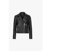 Allsaints Womens Allsaints Dalby Slim-Fit Metal-Hardware Leather Jacket Black 6