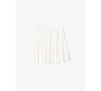Allsaints Womens Allsaints Frances Ladder-Trim Cotton Mini Skirt Optic White 8