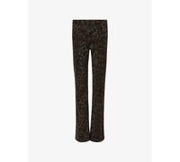 Allsaints Womens Allsaints Haldan Leopard-Print Stretch-Denim Jeans Leppo Brown 30