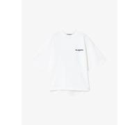 Allsaints Womens Allsaints Halis Amelie Oversized-Fit Cotton-Jersey T-Shirt Optic White XS