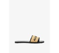 Allsaints Womens Allsaints Hoxton Raffia Slides Black/Natural Eur 39 / 6 UK Women