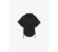 Allsaints Womens Allsaints Leslie Drawstring-Sides Satin Top Black 12