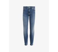 Allsaints Womens Allsaints Miller Pushup Skinny-Leg High-Rise Cotton-Blend Stretch-Denim Jeans Deep Royal Blu 31