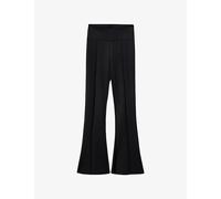Allsaints Womens Allsaints Rebecca Flared High-Rise Stretch-Woven Trousers Black 12