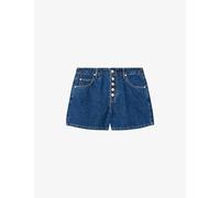 Allsaints Womens Allsaints Tay Button-Up Denim Shorts Dark Indigo 28