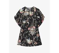 AllSaints Xena Relaxed Fit Mini Dress, Black, Size 16, Women Black