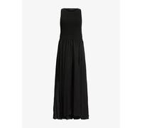 Allsaints Womens Allsaints Zenia Sleeveless Stretch-Woven Midi Dress Black S