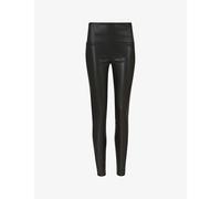 Allsaints Womens Black Cora Skinny-leg Faux Leather Leggings 16