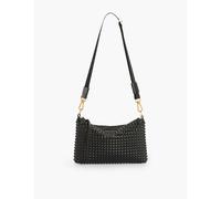 Allsaints Womens Black Eve Stud-embellished Leather Cross-body Bag 1 Size