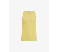 Allsaints Womens Electric Yello Rina Round-neck Sleeveless Stretch-woven Tank M