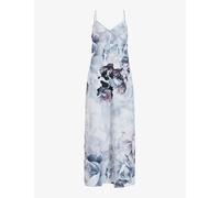 Allsaints Womens White Bryony Valley Floral-print Recycled-polyester Maxi Dress 6