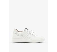Allsaints Womens White Vix Logo-tab Leather Low-top Trainers Eur 39 / 6 Uk Women