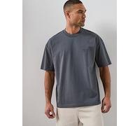 AllSaints Xander Short Sleeve Crew Neck T-Shirt, Dark Blue, Size Xl, Men Dark Blue