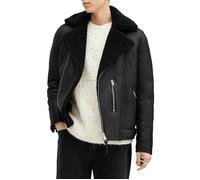 AllSaints Xena Shearling Biker Black/black size M | Leather Jackets Outlet | Men | Black M