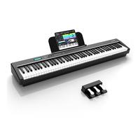 ALLSET Ligins 88 Keys Digital Piano with Hammer Action, Professional Full Keyboard, Electric Piano for Beginner, Dual Stereo, 3 Pedals, USB/MIDI Connectivity (Ligines)