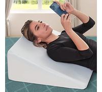 AllSett Health Cooling 10 Inch Bed Wedge Pillow - 24 Inch Wide Incline Support Cushion for Lower Back Pain, Pregnancy, Acid Reflux, GERD, Heartburn, Allergies, Anti Snore - Soft Removable Cover