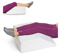 AllSett Health Leg Elevation Wedge Pillow for Sleeping, After Surgery | Memory Foam | Relieves Foot and Ankle Injury, Legs, Hip, and Knee Pain, Improves Blood Circulation, 8 Inch