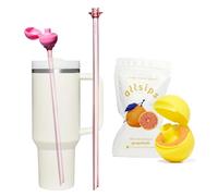 allsips Sakura Scentsipper Straw with Favor Grapefruit Pods