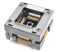 ALLSOCKET QFP80-0.5 Socket IC Burn-in Tesing Socket OTQ-80-0.5-02B 0.5mm Pitch 12x12mm IC Dimension Open-top Socket Soldering Version(QFP80-0.5-STP)