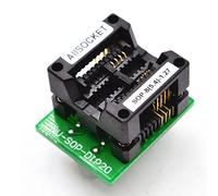 ALLSOCKET SOP8-5.4-1.27 SOP8 Package SOIC8 SO8 SOP8 to DIP8 Chip Programming Adapter IC Burn-in Testing Socket 1.27mm Pitch 5.4mm Width(209mil) S-SOP8(20)-1.27 OTS8(20)-1.27-01