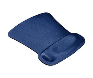 Allsop 30193 Blue Mouse Mat - Mouse Mat (Blue, Uniform, Gel, Rubber, 203.2 mm, 279.4 mm, 2.54 cm)