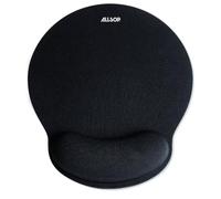 ALLSOP Memory Foam Mouse Pad With Built In Wrist Rest Ergonomic Stress Relief (Black) 05940