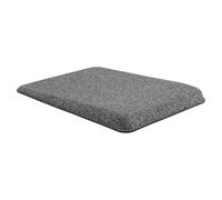 Allsop Premium Plush Angled Mousepad - Memory Foam Wrist Rest, Ergonomic Negative Tilt, Soft Fabric Surface, Non-Slip Base - Ideal for Office & Gaming