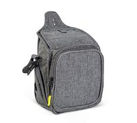 ALLSOPETS Dog Treat Pouch for Training, Dogs Walking Bag with Built-In Poop Waste Bags Dispenser, Dog Treat Bag with Multiple Pocket, Adjustable Belt 3 Ways to Wear, for Training Outdoor Grey C
