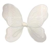Allsorts® Large White Glitter Fairy Wings Angel Girls Fancy Dress