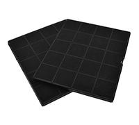 AllSpares Activated Carbon Filter (x2) for Cooker Hoods Suitable for Airforce AFFCAF16 and Whirlpool 481248048198 (237 x 192 x 10 mm)