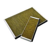 AllSpares CleanAir Plus Activated Carbon Filter (Pack of 2) for Cooker Hoods Suitable for Bosch 11041790 DWZ0AK0A0, Siemens LZ10AKA00 11018700, Neff Z51AIA0X0 | 361 x 264 x 22 mm and 244 x 99 x 19 mm