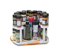 Allstar Innovations Spice Spinner Two-Tiered Spice Organizer & Holder That Saves Space, Keeps Everything Neat, Organized & Within Reach With Dual Spin Turntables