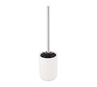 Allstar Olinda White Toilet Brush Set Bathroom Accessories with Matt Finish, Ceramic, 9,5 x 40 x 9,5 cm