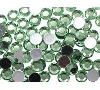 Allstarco 1000PCS 4.5-5mm SS20 Green Peridot .PD Acrylic Flat Back Rhinestones for Jewelry Making and Face Painting Card Making Embelishments Plastic Crafts Gems