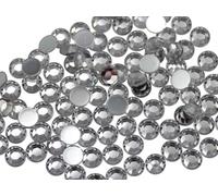 Allstarco 1000PCS 6mm SS30 Crystal Clear .AC Acrylic Flat Back Rhinestones for Jewelry Making and Face Painting Card Making Embelishments Plastic Crafts Gems