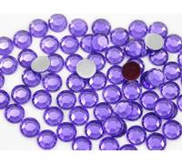 Allstarco 1000PCS 6mm SS30 Purple Violet .VT Acrylic Flat Back Rhinestones for Jewelry Making and Face Painting Card Making Embelishments Plastic Crafts Gems
