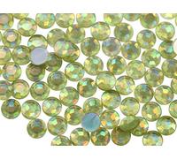 Allstarco 1000PCS 6mm SS30 Yellow Jonquil AB Acrylic Flat Back Rhinestones for Jewelry Making and Face Painting Card Making Embelishments Plastic Gems