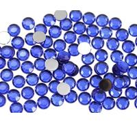 Allstarco 1000PCS 7mm SS34 Blue Sapphire .PH2 Acrylic Flat Back Rhinestones for Jewelry Making and Face Painting Card Making Embelishments Plastic Gems