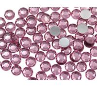 Allstarco 1000PCS 7mm SS34 Rose Lite .RS72 Acrylic Flat Back Rhinestones for Jewelry Making and Face Painting Card Making Embelishments Plastic Gems